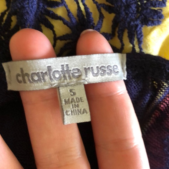 Charlotte Russe Navy Blue racerback tank - Picture 6 of 6